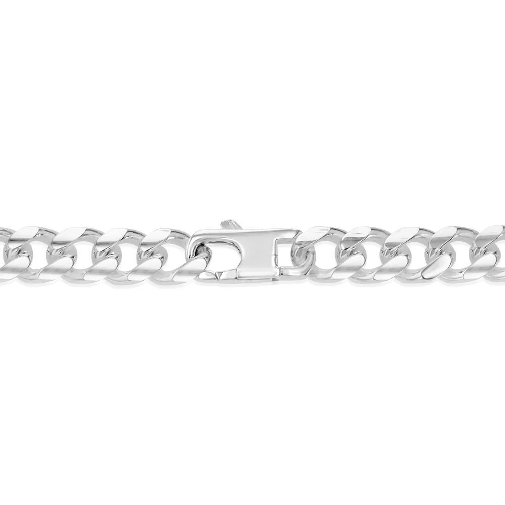 Sterling Silver Fancy 300 Gauge Oval Curb 50cm Chain - Image 4