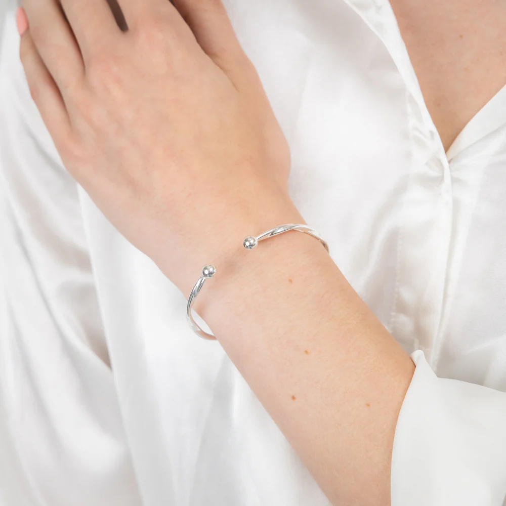 Sterling Silver Gold Plated Fancy Links T Bar Clasp 19cm Bracelet - Image 4