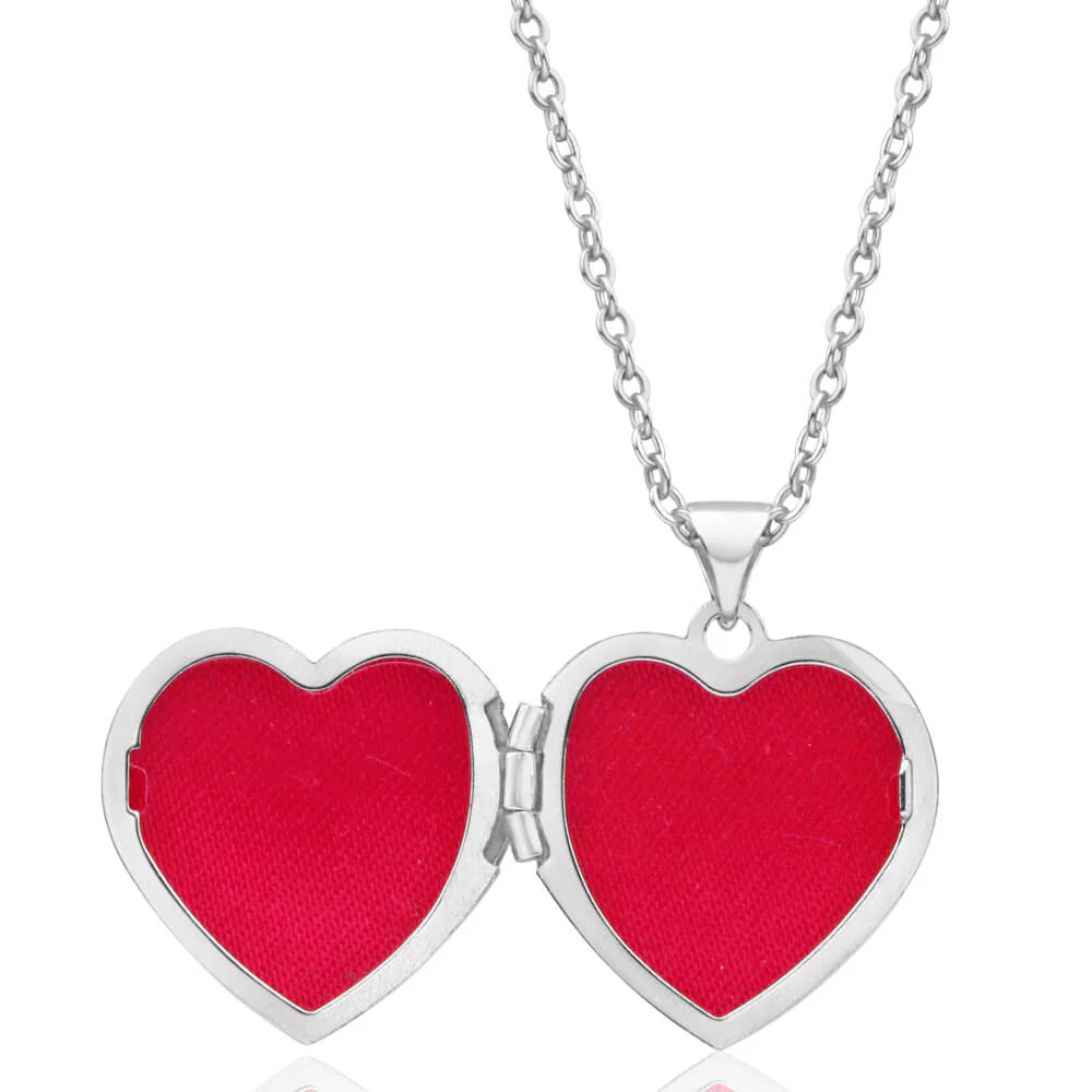 Sterling Silver Gold Plated Hearts Mum Locket - Image 2