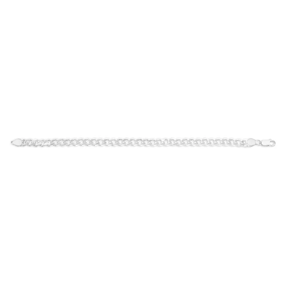 Sterling Silver Heavy 200 Gauge 23cm Curb Bracelet - Image 2