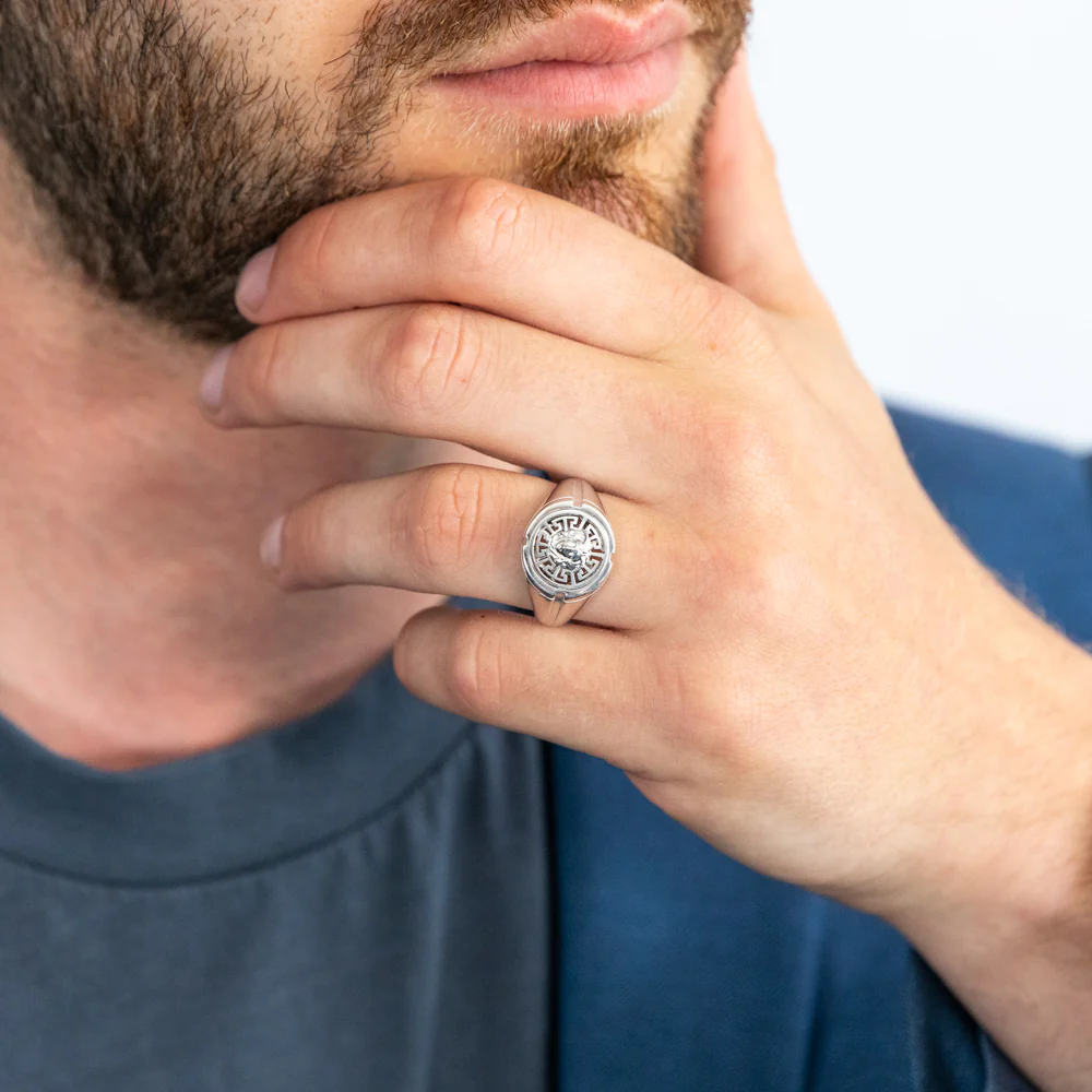 Sterling Silver Medusa Fancy Ring - Image 3