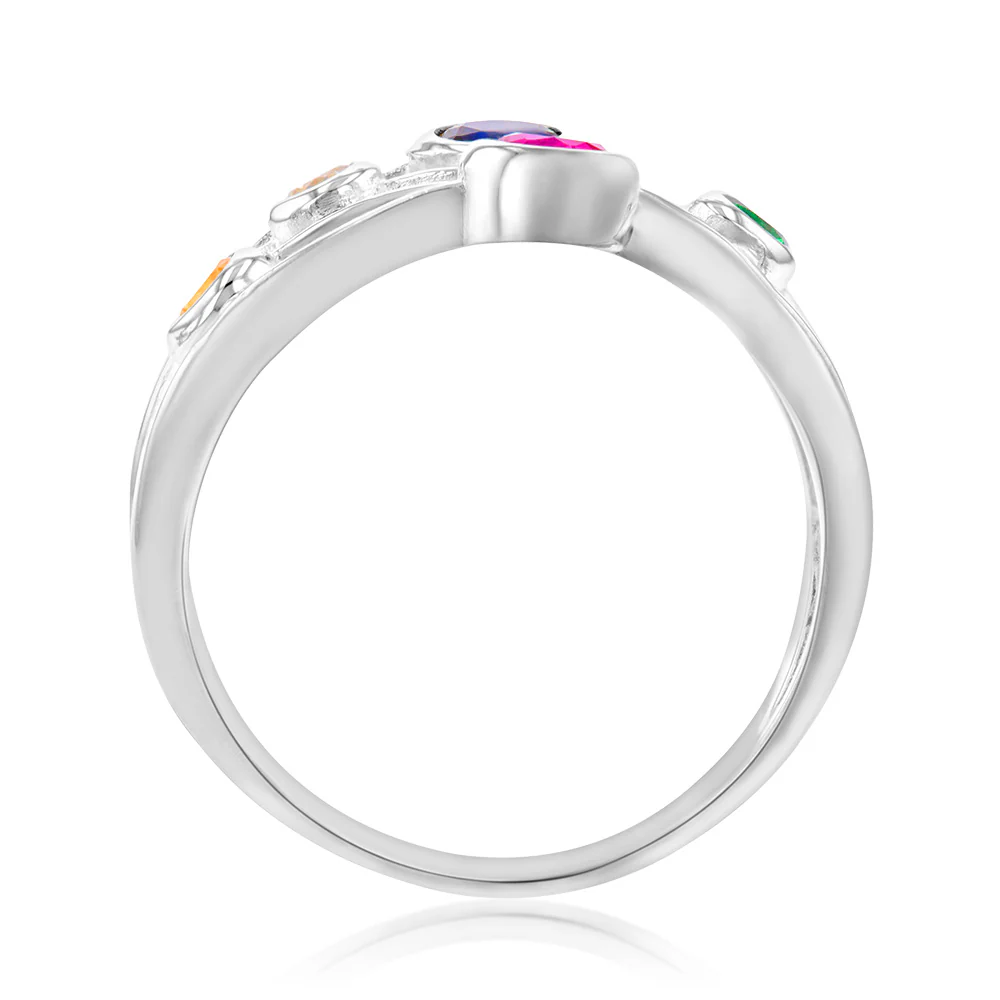 Sterling Silver Multicolour Fancy Ring - Image 2
