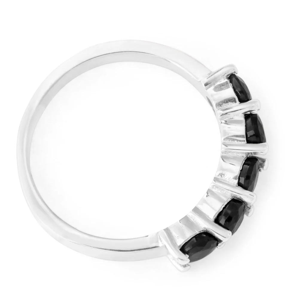 Sterling Silver Natural Enhanced Sapphire Ring - Image 2
