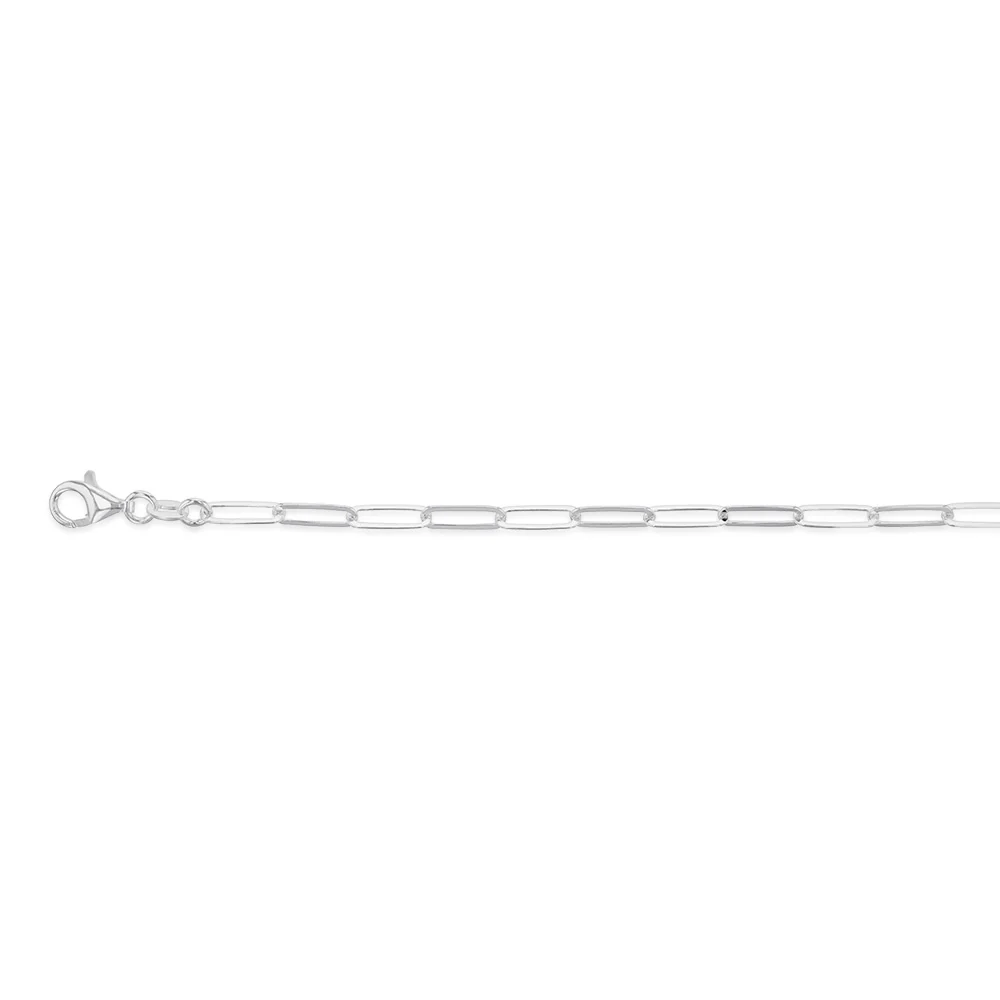 Sterling Silver Paperclip 19cm Bracelet - Image 2