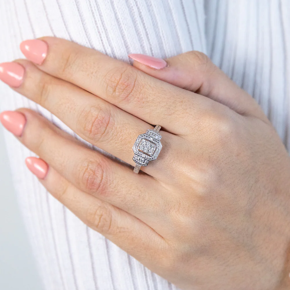 Sterling Silver Prestigious Diamond Ring - Image 3