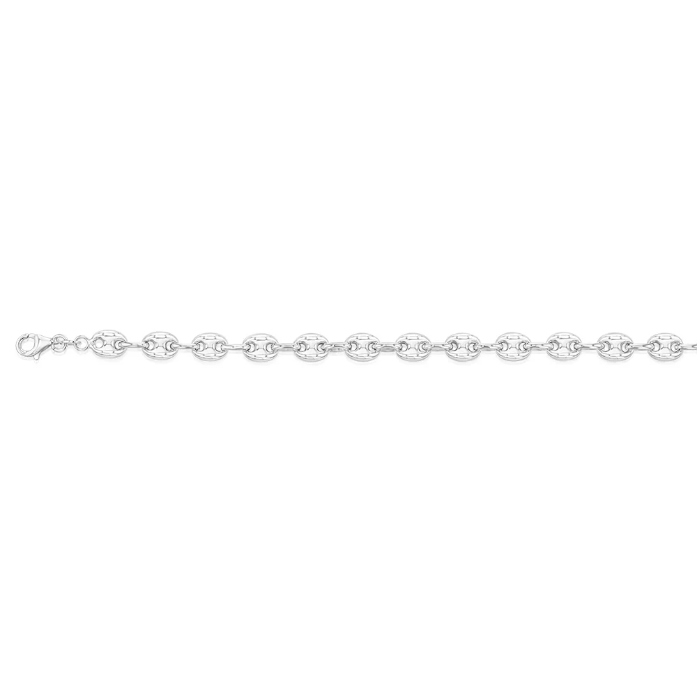 Sterling Silver Puff 17.5cm Bracelet - Image 2