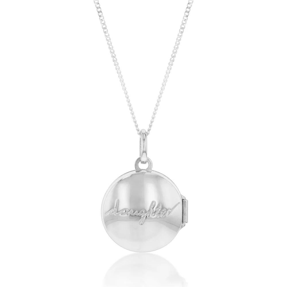 Sterling Silver Round VW Locket Pendant - Image 2