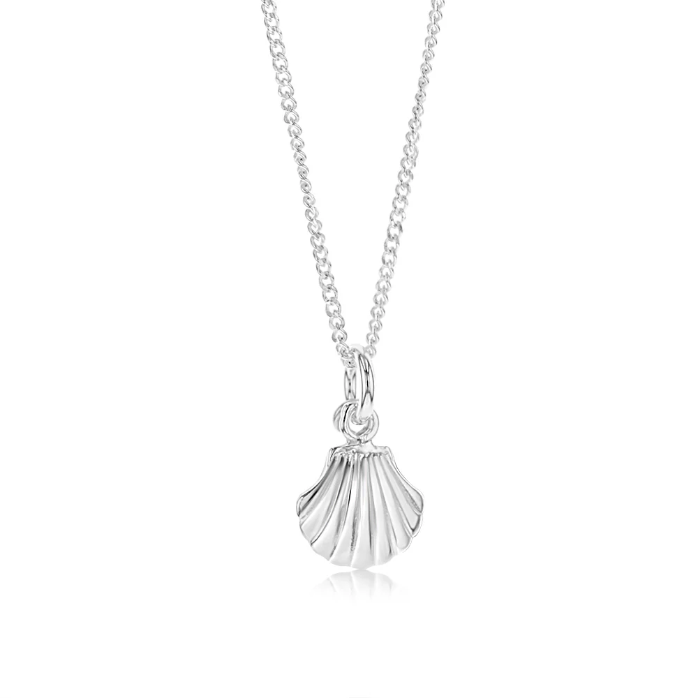 Sterling Silver Shell Pendant On 42+3cm Chain - Image 2