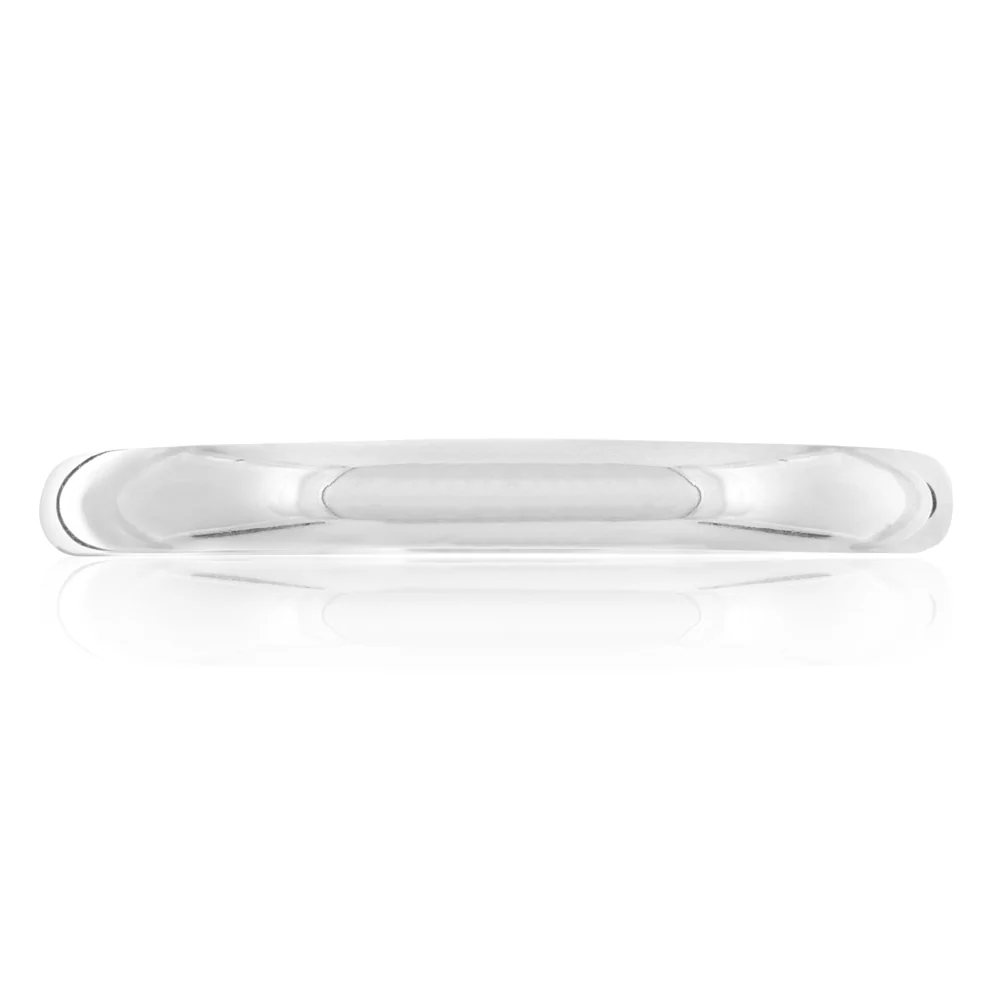 Sterling Silver Solid Plain 8mm Golf 65mm Bangle - Image 3