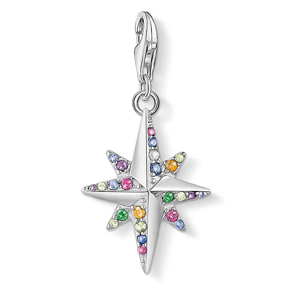 Sterling Silver Thomas Sabo Charm Club Colourful Star
