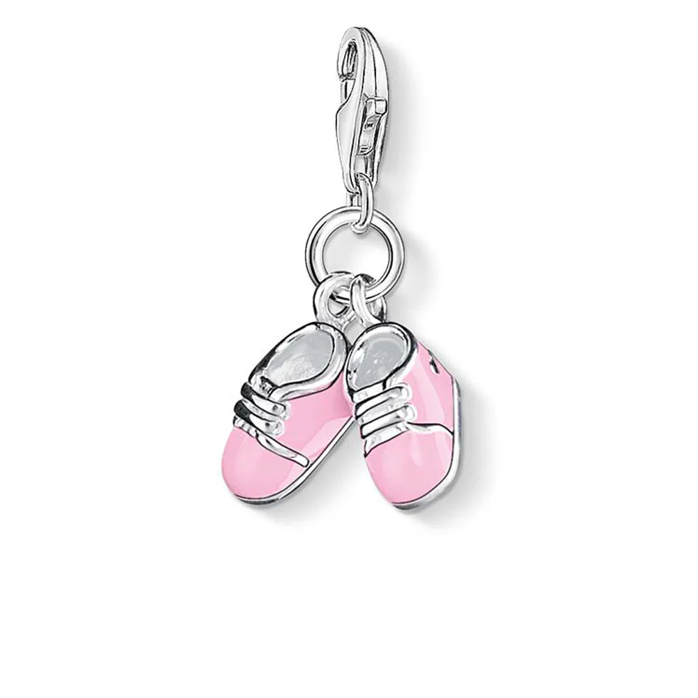 Sterling Silver Thomas Sabo Charm Club Pink Booties