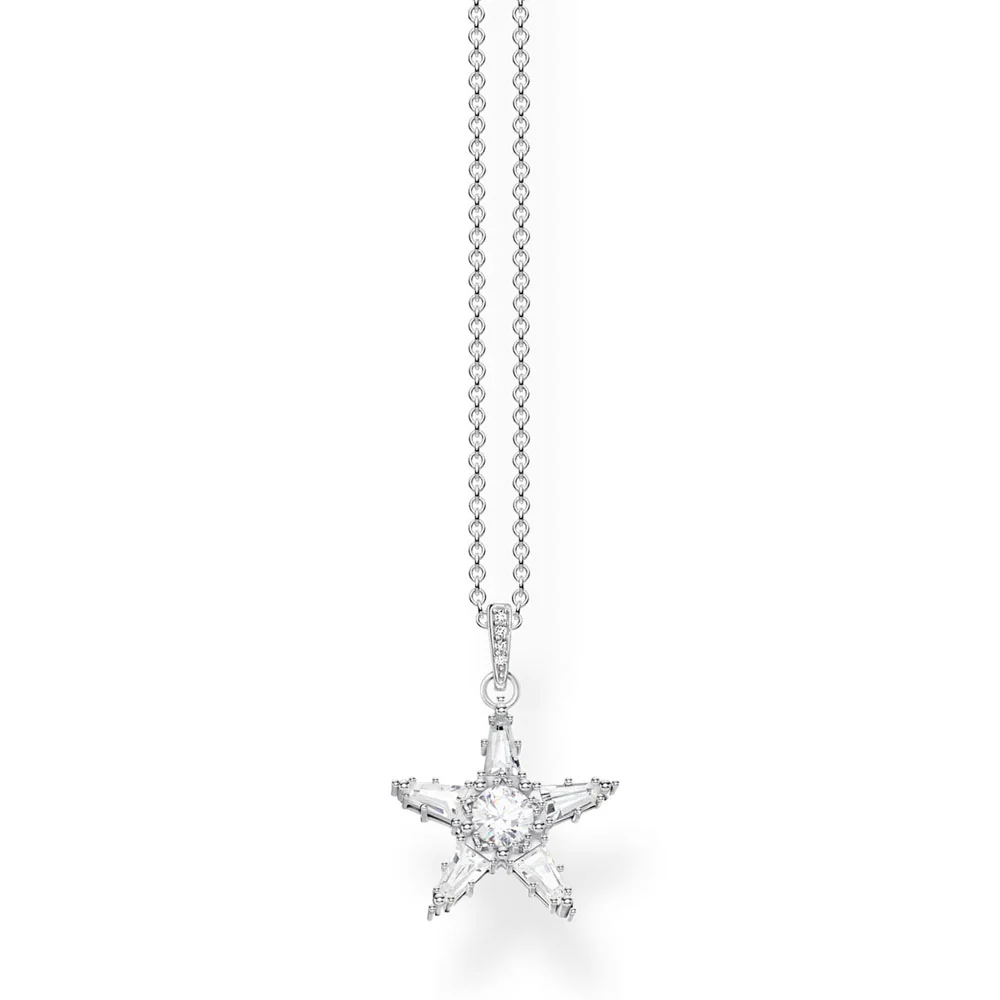 Sterling Silver Thomas Sabo Magic Sparkle Star Pendant with Chain