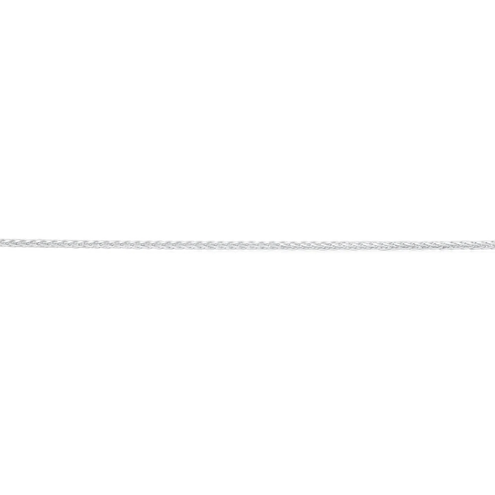 Sterling Silver Wheat Adjustable Heart Drop Chain 55cm - Image 3