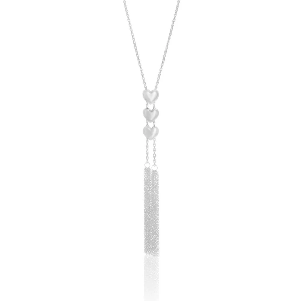 Sterling SilverTassel Heart Adjustable Chain