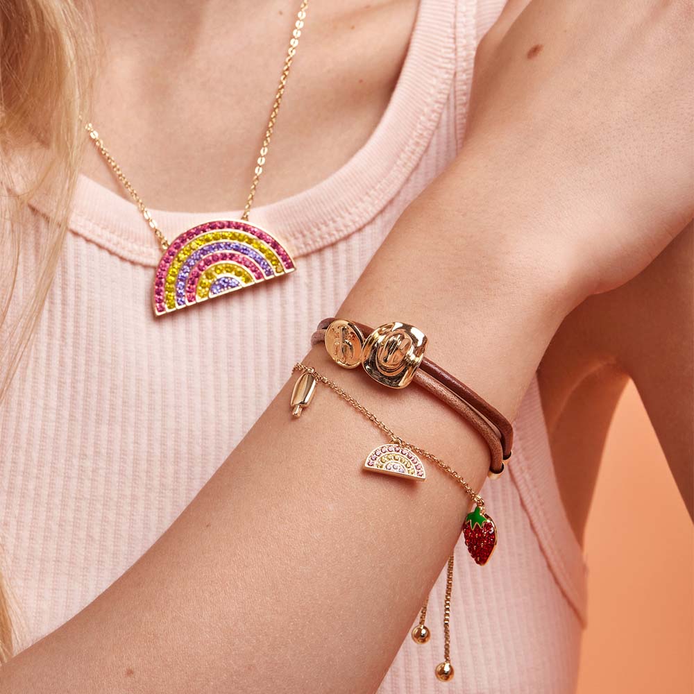 Streets Paddle Pop Gold Plated Stainless Steel Charm 16+3cm Bracelet - Image 3