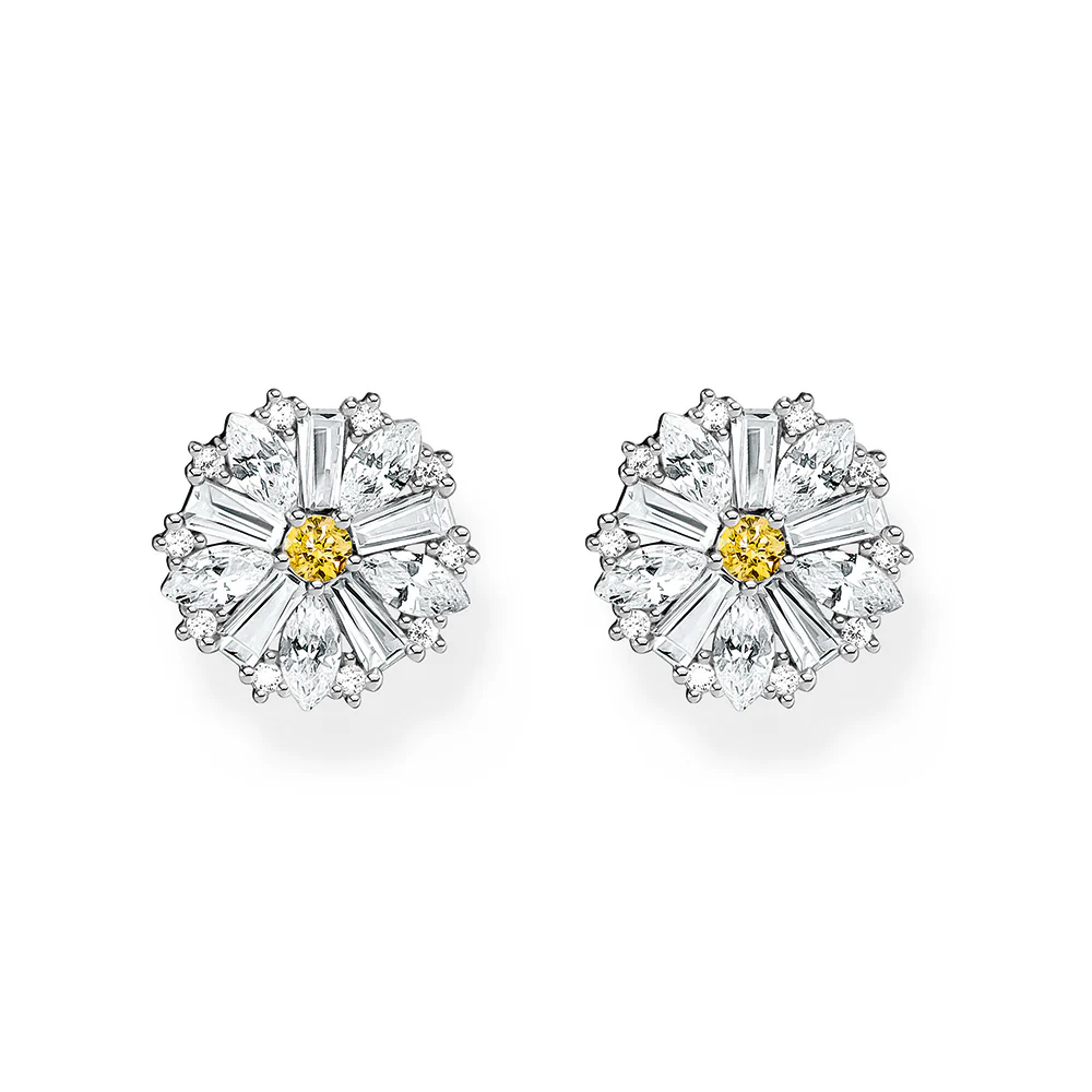 Thomas Sabo Blooming Skies Large Daisy CZ Earrings