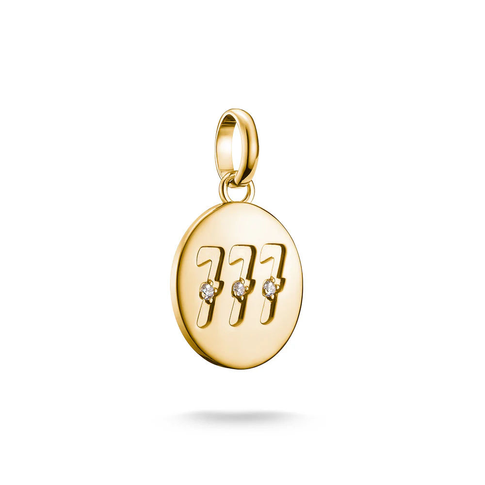 Thomas Sabo CC Connect Yellow Gold-Plated CZ '777' Angel Number