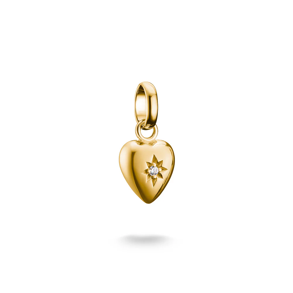 Thomas Sabo CC Connect Yellow Gold-Plated Heart with CZ Star
