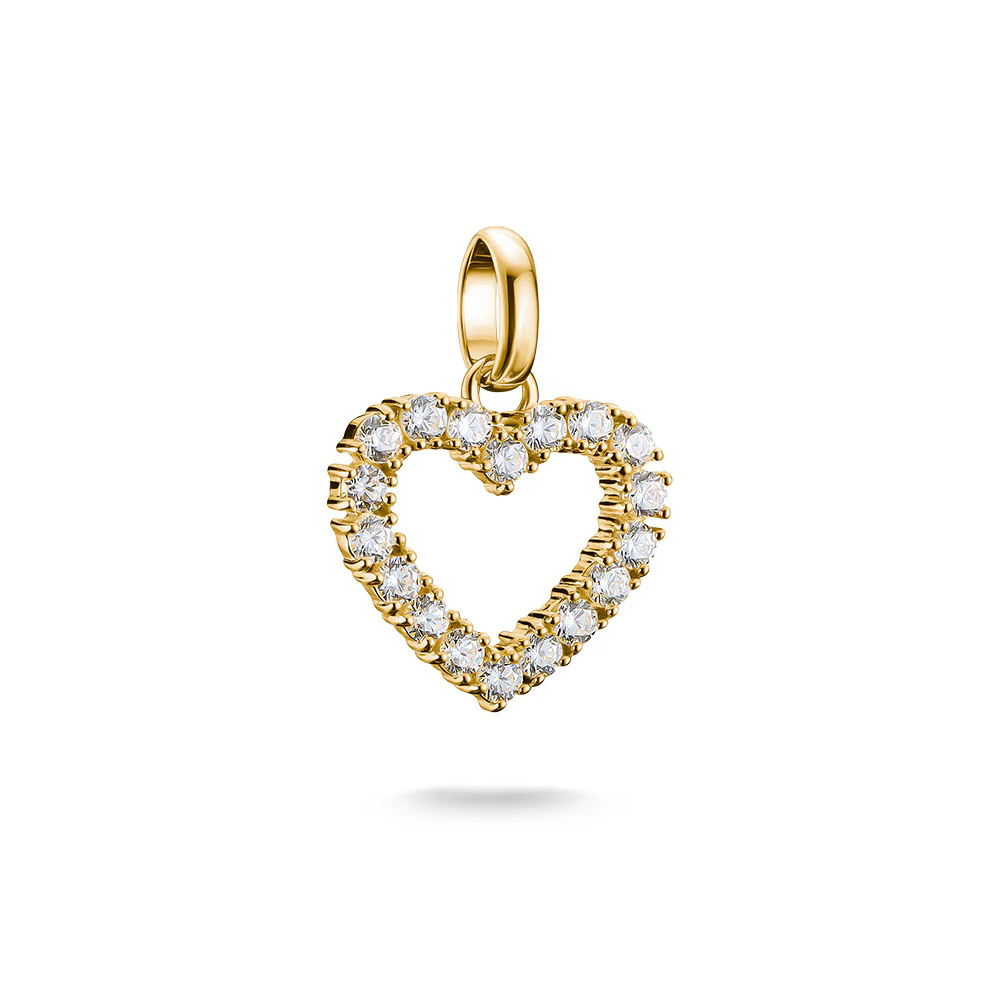 Thomas Sabo CC Connect Yellow Gold-Plated Open Heart CZ