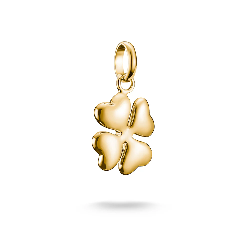 Thomas Sabo CC Connect Yellow Gold-Plated Puff Lucky Clover