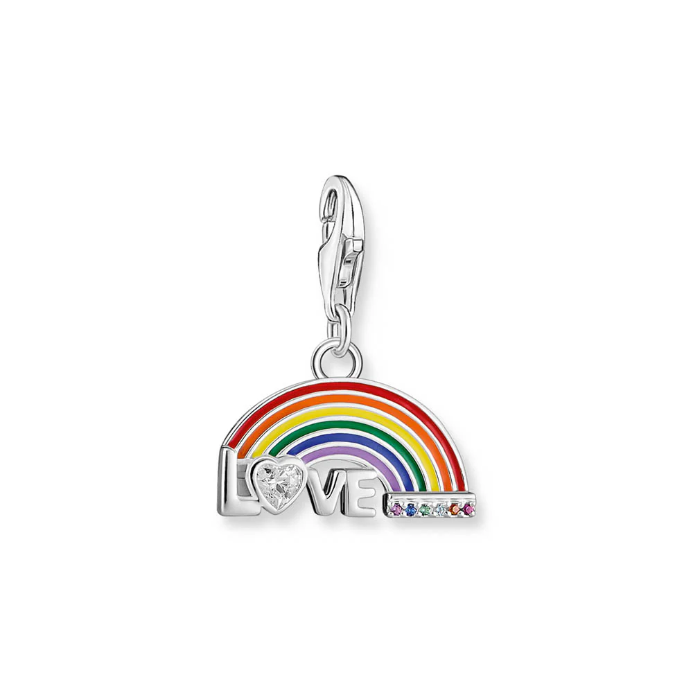 Thomas Sabo Charm Club Rainbow Multicoloured Stones Charm