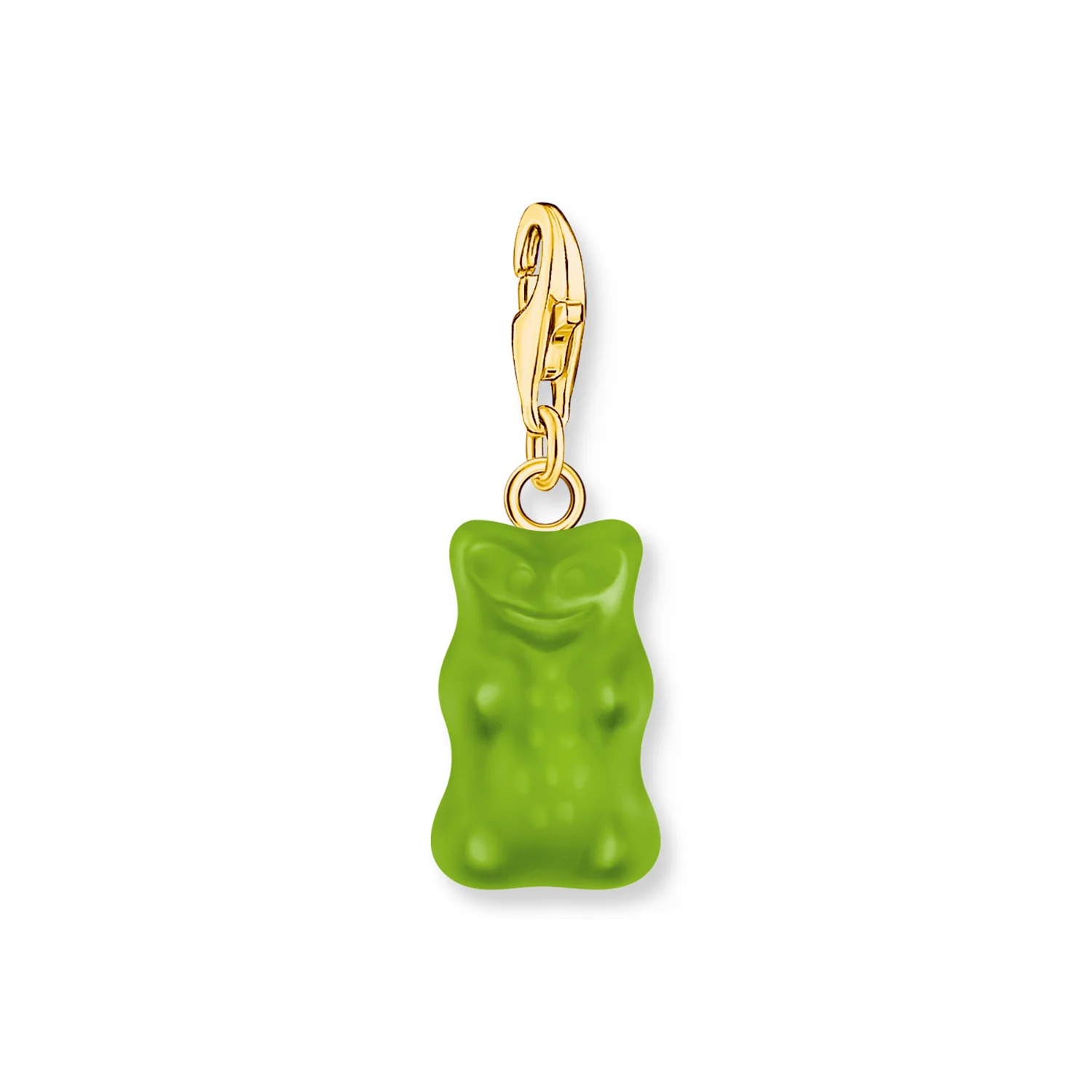Thomas Sabo Gold Plated Sterling Silver Charm Club Haribo Apple Green Bear Charm