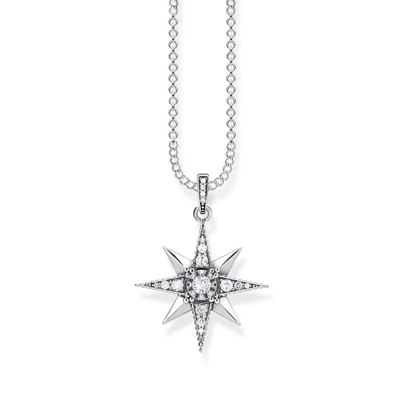 Thomas Sabo Kingdom Sterling Silver CZ Star 40-45cm Chain