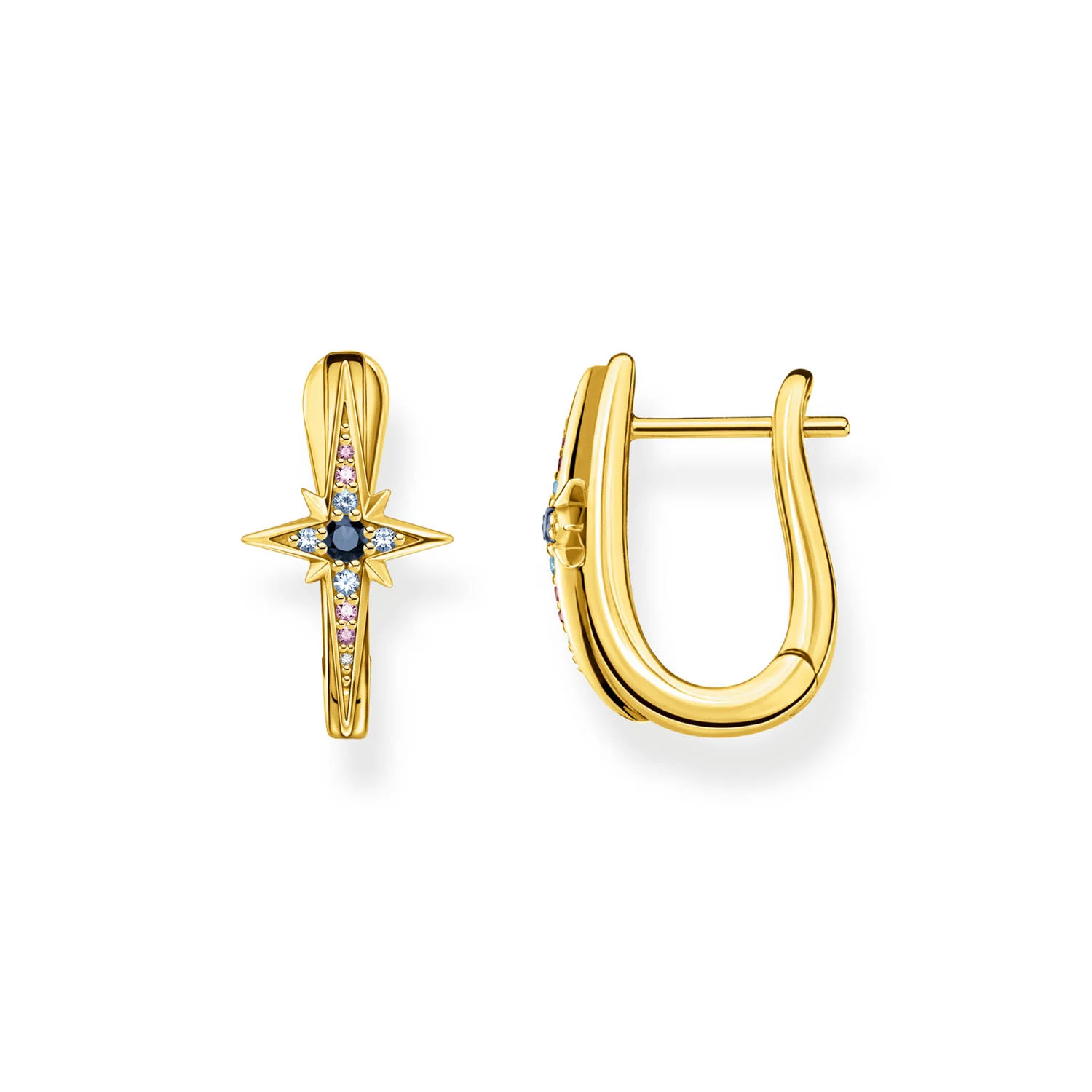 Thomas Sabo Magic Stars Gold Plated Sterling Silver Creole Earrings