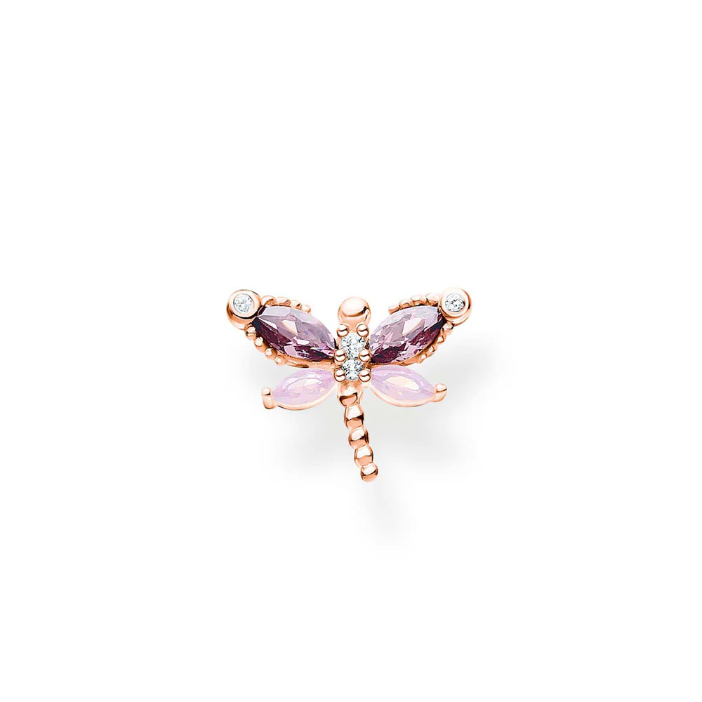 Thomas Sabo Rose Gold Plated Sterling Silver Dragonfly Single Stud *1 Earring Only*