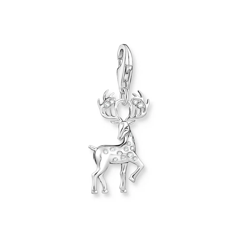 Thomas Sabo Sterling Silver Charm Club Reindeer Charm
