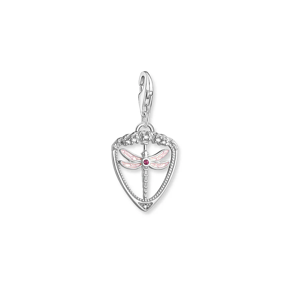Thomas Sabo Sterling Silver Dragonfly Rotating Emblem Pendant
