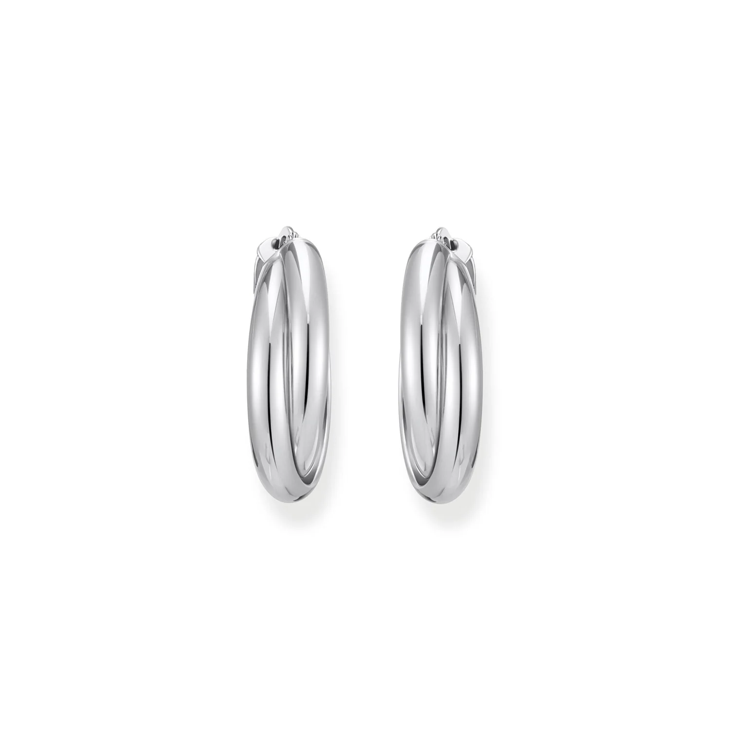 Thomas Sabo Sterling Silver Essential Intertwined 27mm Hoop Earring - Image 2