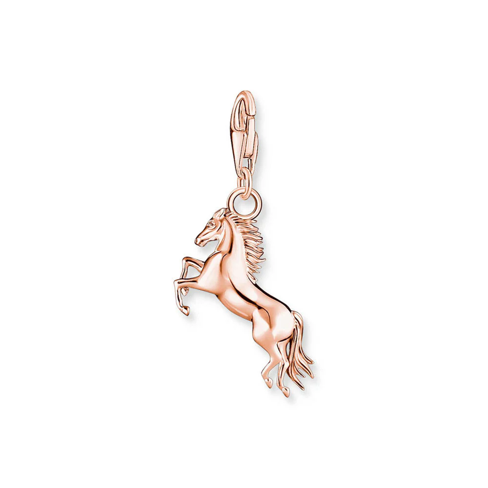 Thomas Sabo Sterling Silver Rose Gold Plated Charm Club Horse Charm - Image 3