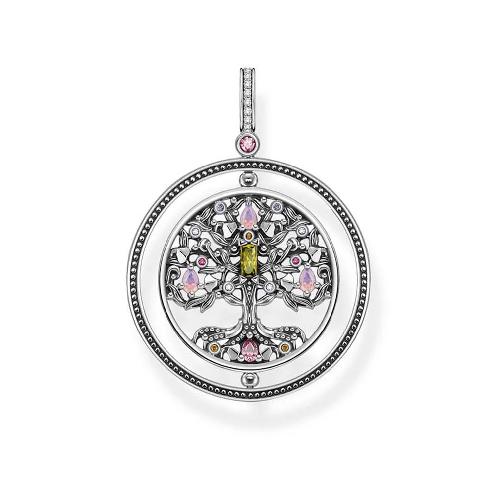 Thomas Sabo Sterling Silver Tree Of Love Rotating Pendant