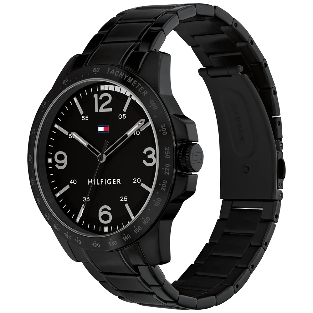 Tommy Hilfiger 1710471 Tony Black Stainless Steel Mens Watch - Image 2