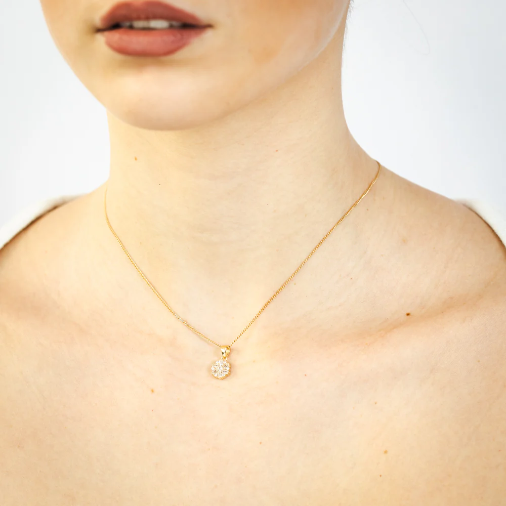 Zirconia Pendant in 9ct Yellow Gold - Image 2