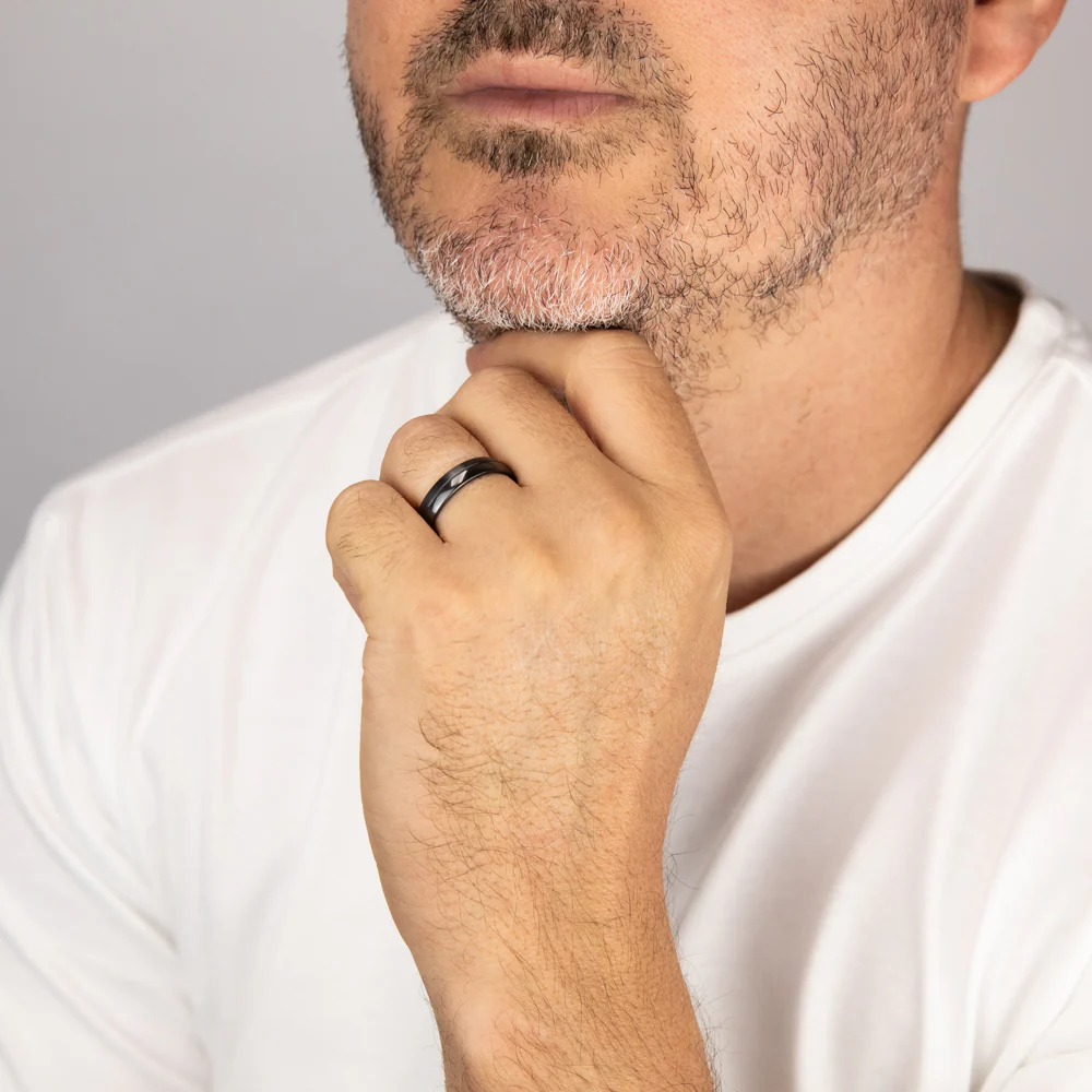 Zirconium 5mm Gents Ring 1.7mm Thick Standard Fit Size Z - Image 3